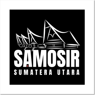 Rumah Adat Samosir - White Posters and Art